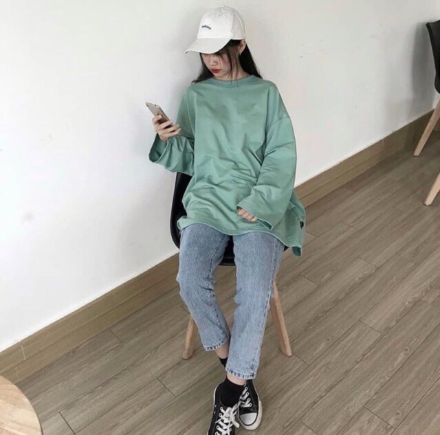 Áo Sweater Basic tay dài- hot trend 2019 | WebRaoVat - webraovat.net.vn