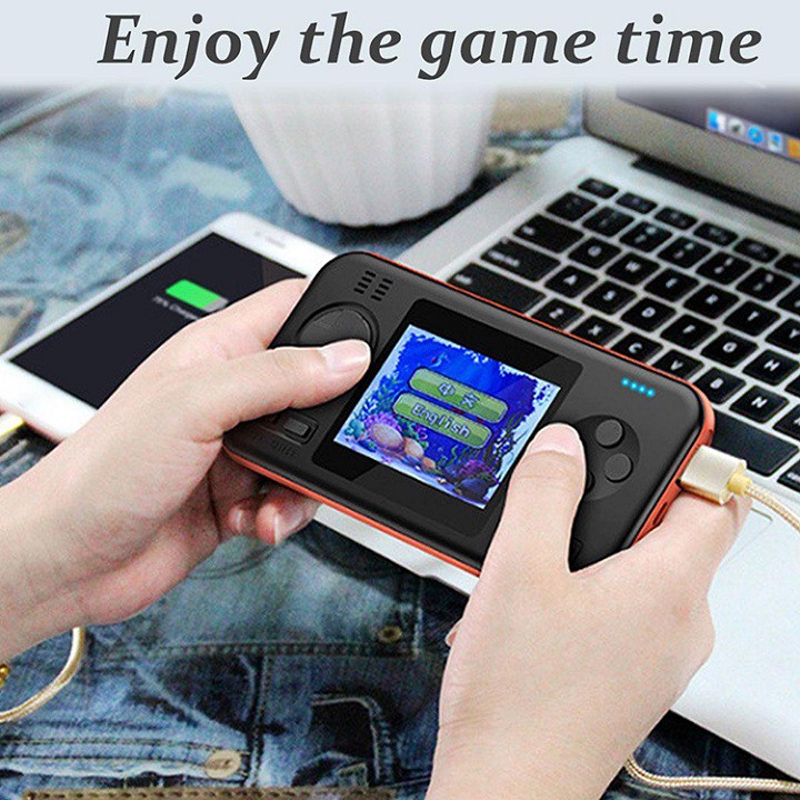 Máy Chơi Game  Kiêm Sạc Dự Phòng 416 Trò Chơi 2 Trong 1 Pin 8000mAh
