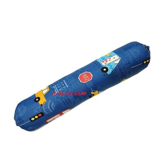 Vỏ gối ôm cotton poly 35x100cm nhiều họa tiết, cùng bộ khách đặt, aó gối ôm có dây rút