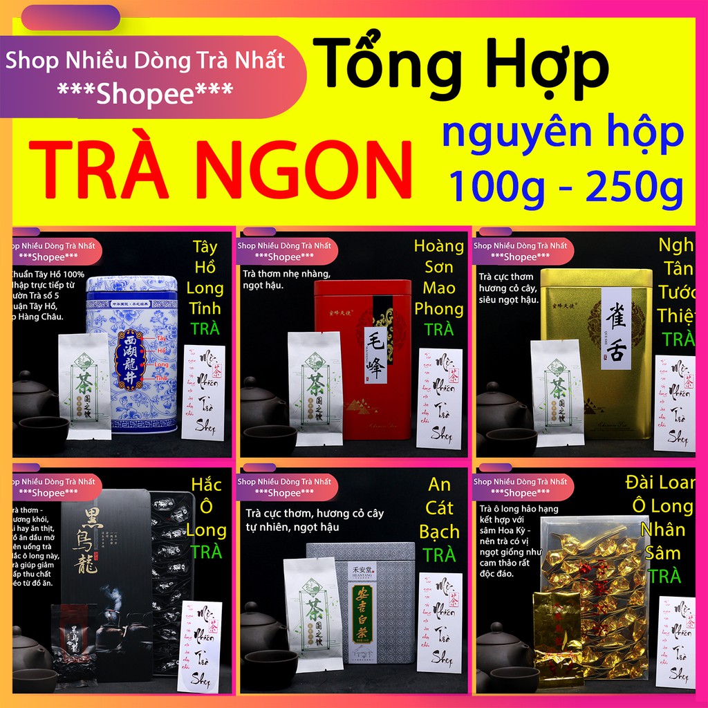 TRÀ Nguyên Hộp 250g - Thiết Quan Âm, Hắc Ô Long, Long Tỉnh, Bích Loa Xuân - Rẻ hơn mua Lẻ | BigBuy360 - bigbuy360.vn