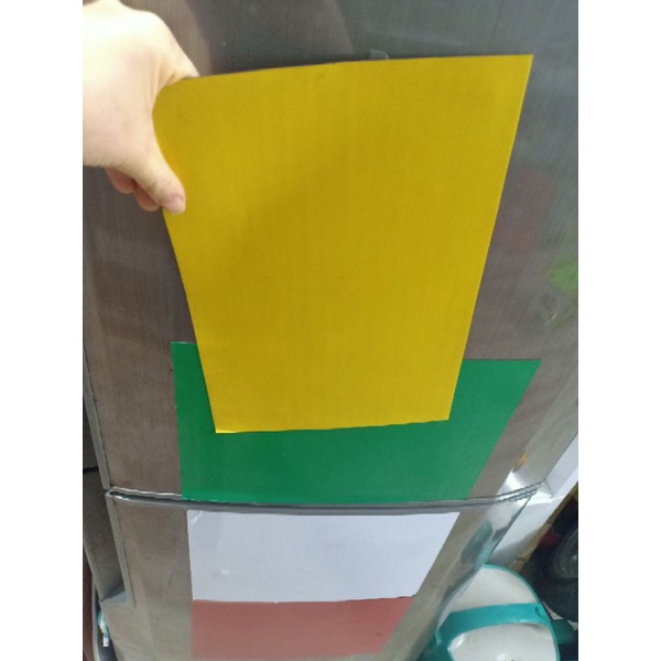 Nam châm dẻo tấm a4 nhiều màu sắc xanh dương xanh lá vàng cam đỏ tím trắng đen