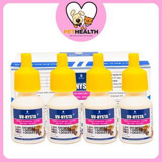 4 lọ uv - nysta nấm diều, nấm phổi, nấm họng, đẹn cho gà đá