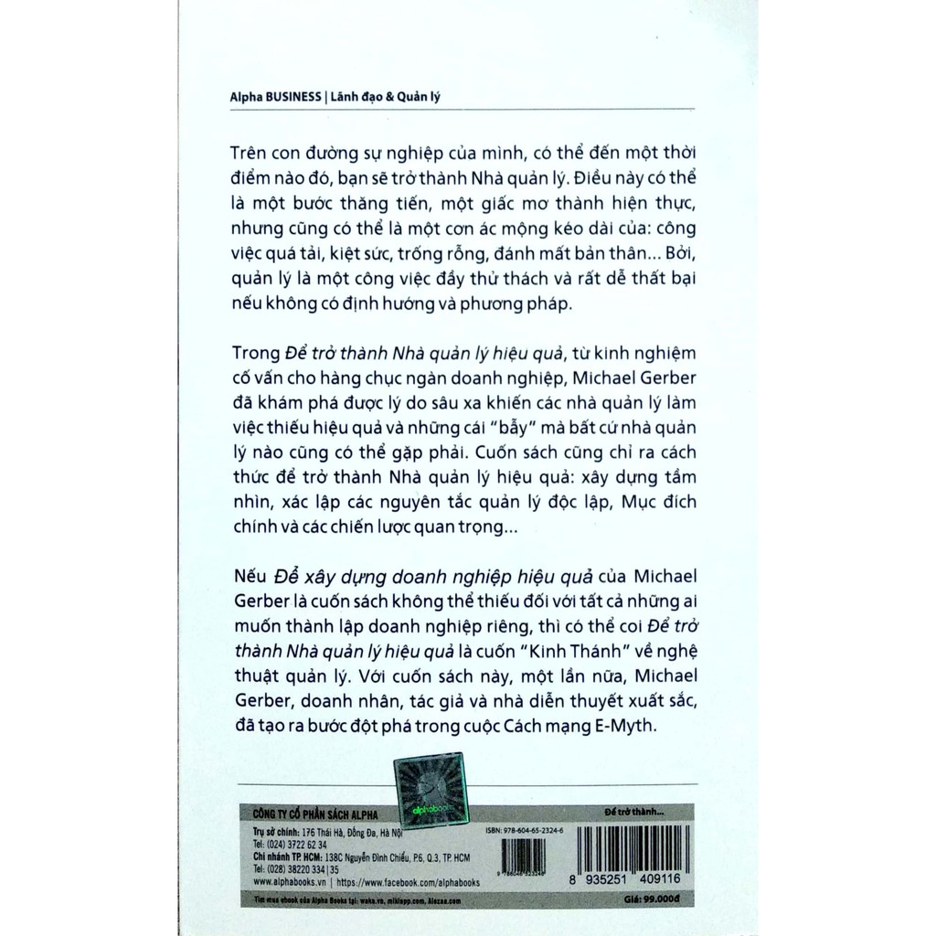 Sách - Để trở thành nhà quản lý hiệu quả (TB 2020) | BigBuy360 - bigbuy360.vn