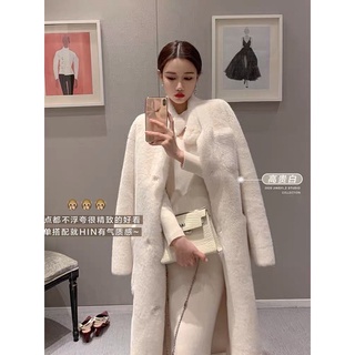 Áo khoác lông dáng dài quý cô sang chảnh