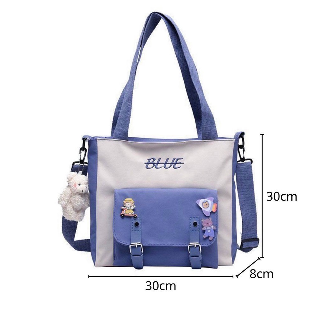 Túi tote canvas đeo chéo ULZZANG hàn quốc đẹp giá rẻ TV1