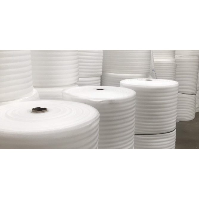 Mút Xốp PE Foam Dày 10mm Khổ 1m dài 50m Bọc Gói Hàng Chống Va Đập Lót Hàng Hóa