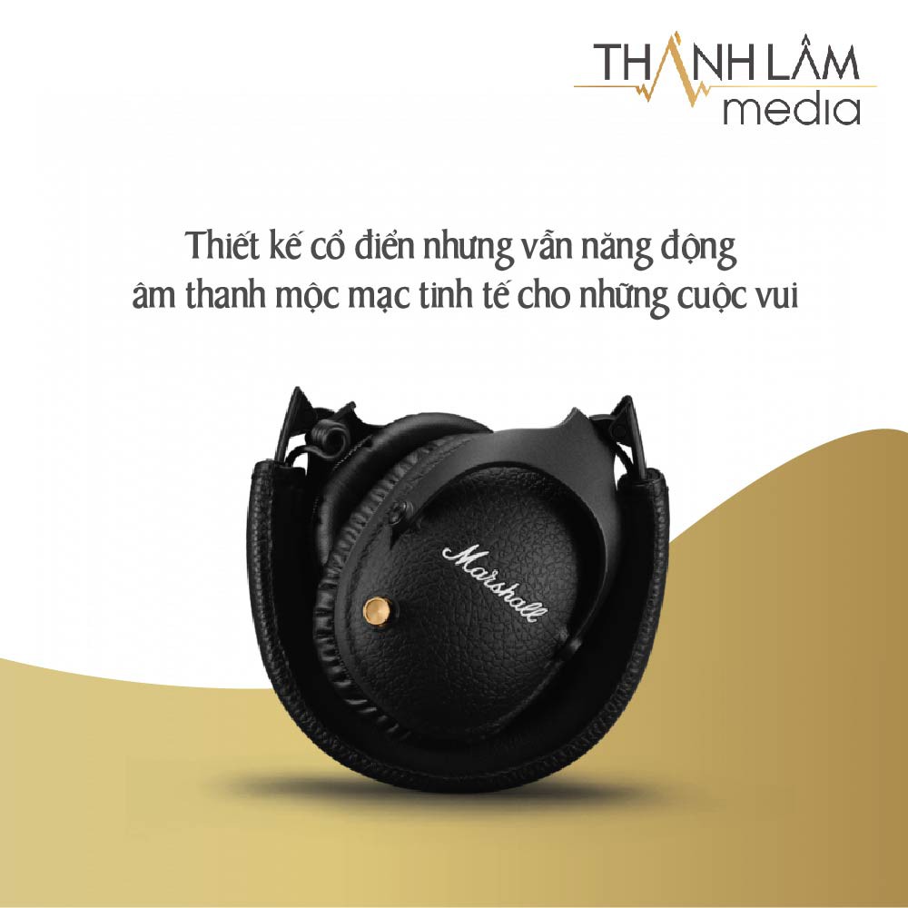 Tai nghe bluetooth Marshall Monitor 2 ANC chính hãng - pin tới 30 giờ nghe nhạc - bảo hành chính hãng 1 đổi 1 - 12 tháng