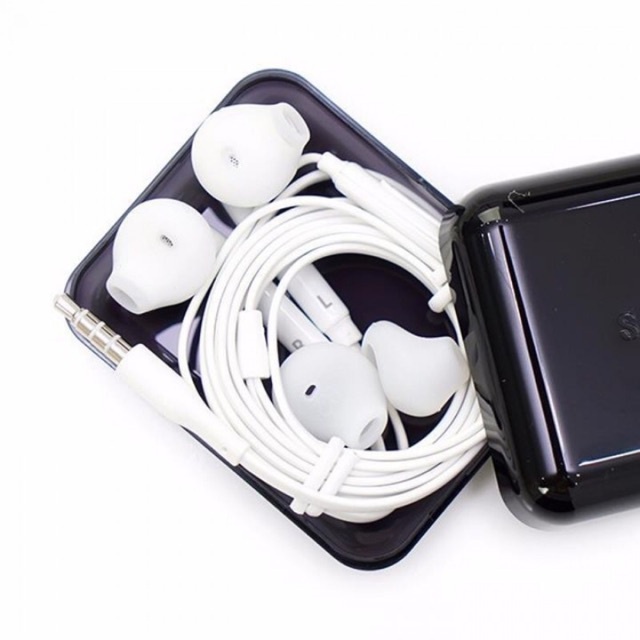 Tai nghe có dây SS dòng S thế hệ 7 jack 3.5mm, tai nghe nhét tai in ear màu trắng dùng cho mọi dòng điện thoại