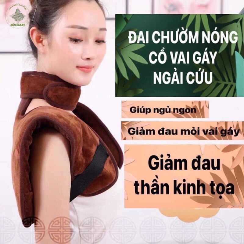 Đai chườm nóng cổ vai gáy ngải cứu