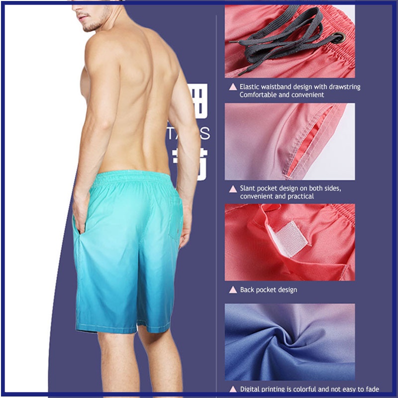 Quần Short Đi Biển Nhanh Khô Thời Trang Cho Nam