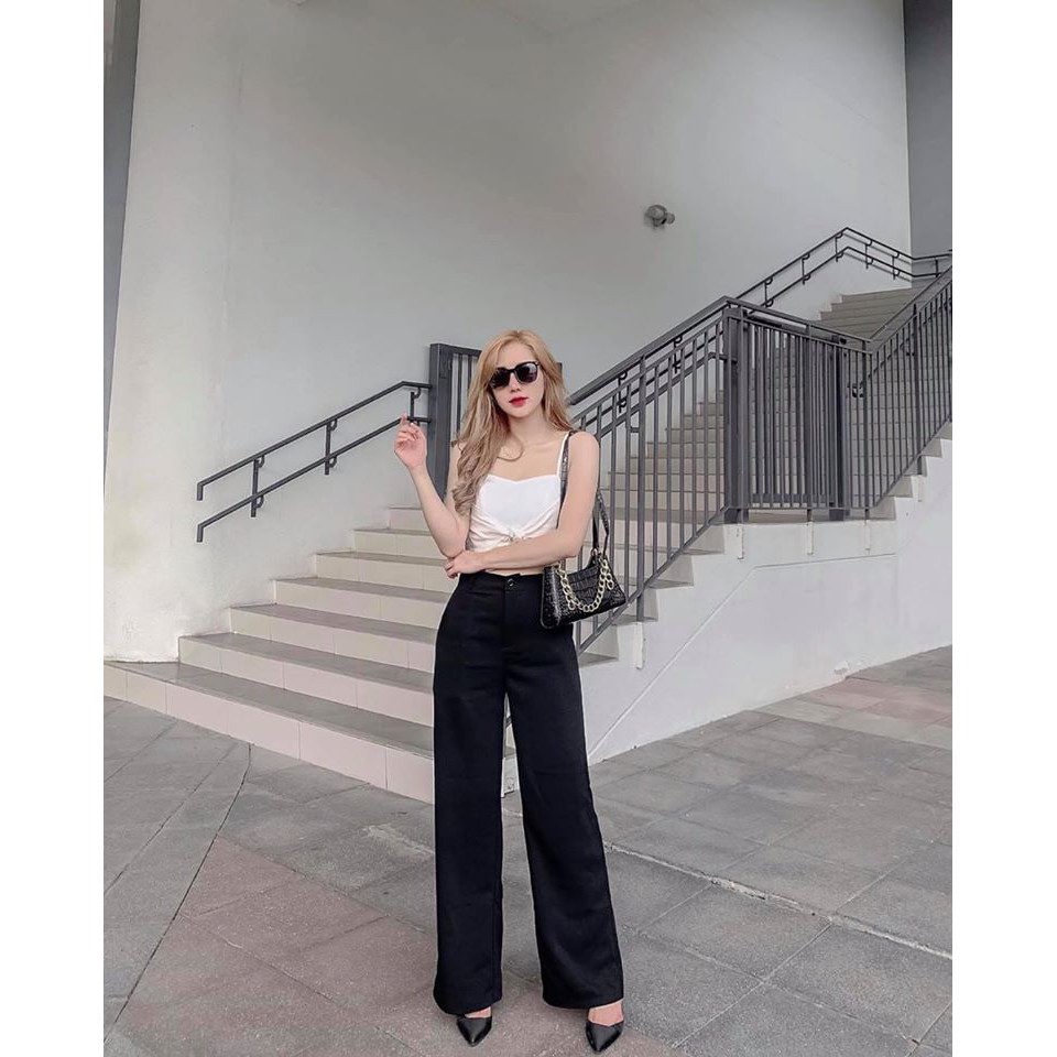 HEYBEE Quần dáng suông màu trơn HT283 | BigBuy360 - bigbuy360.vn