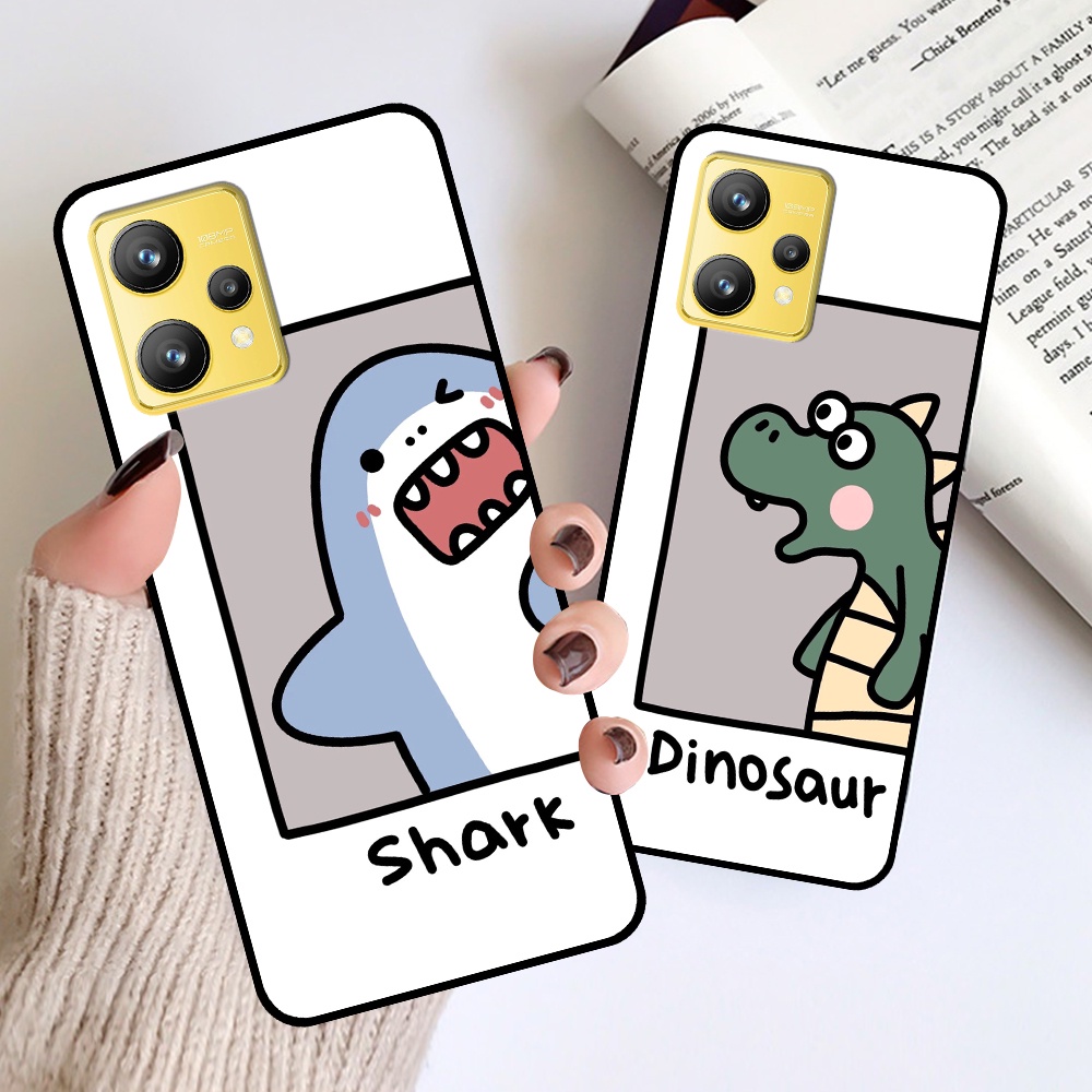 Ốp Realme 9 4G / 9i / 9 Pro in hình cá mập, khủng long dễ thương, cute (T01 - T06)