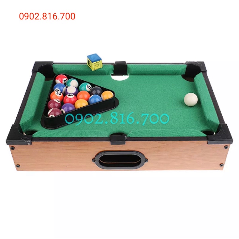 Hộp đồ chơi bàn bida lỗ mini 6 lỗ bằng gỗ 2382 ( 51 x 31 x 9cm ) - Mini Table Top Pool