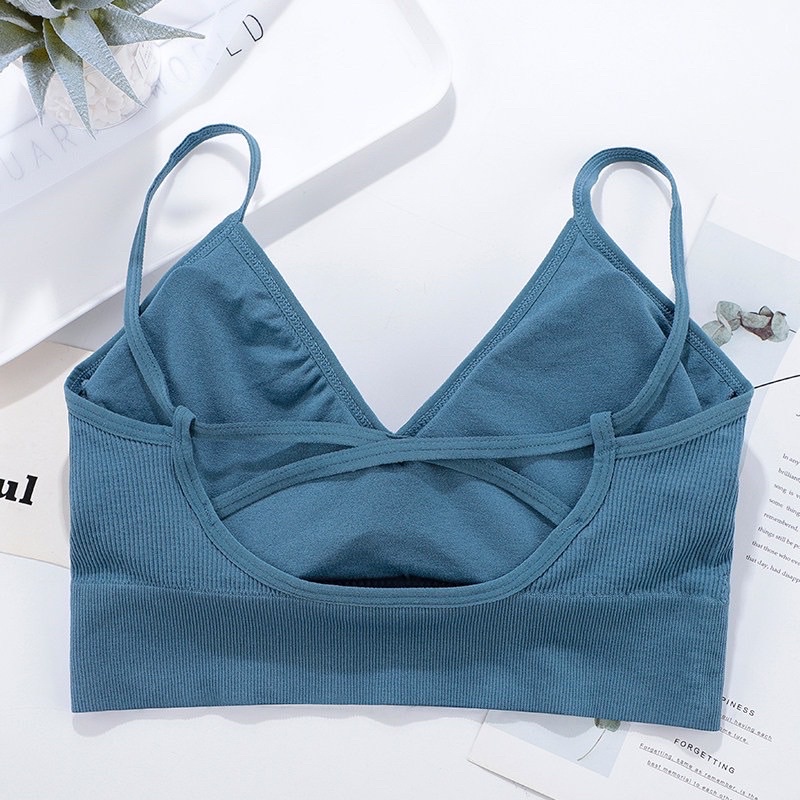 Áo Bra Thể Thao Đan sau Trẻ Trung , Áo lót Tập gym dệt Thoải mái ôm ngực Tự Nhiên