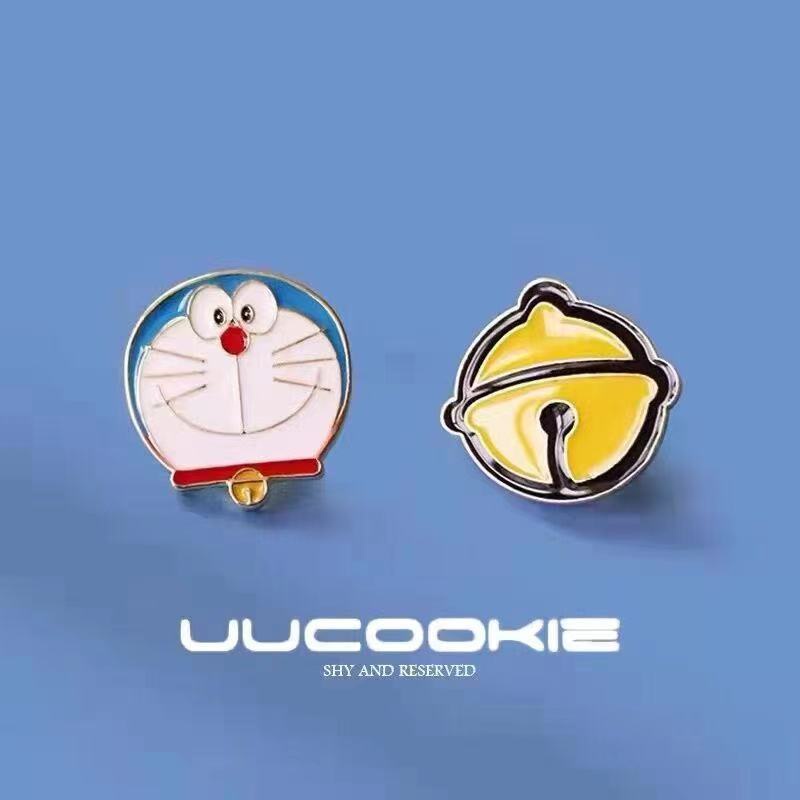 Ghim Cài Áo Kim Loại Hình Doraemon