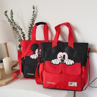 Túi Xách Canvas Cỡ Lớn In Hình Chuột Mickey Dễ Thương Thời Trang 2020 Cho Nữ