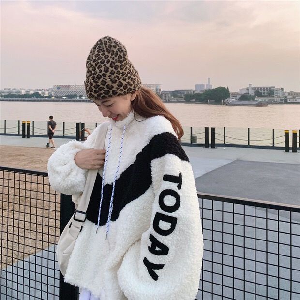 Áo Khoác Cotton Dáng Rộng Giữ Ấm Thời Trang Mùa Đông Hàn Quốc Cho Nữ