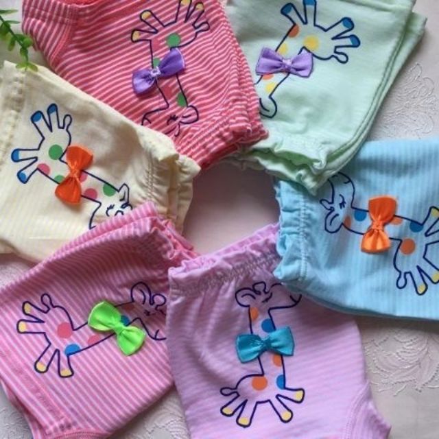 Quần chíp đùi bé gái set 3 chiếc