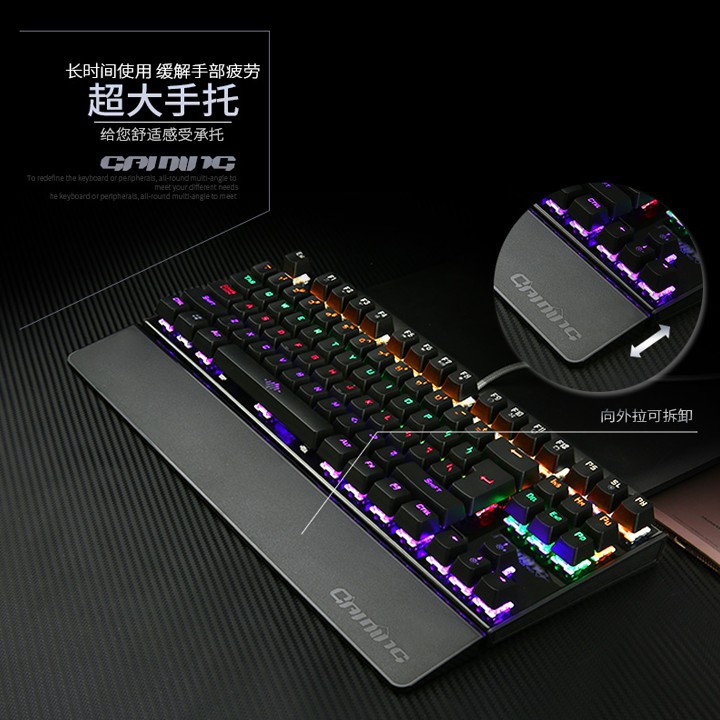 Bàn Phím Cơ Game Thủ K28 Có Đèn LED- tặng kèm kê tay -Xgamingstore - dc3324