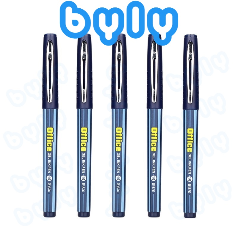 Bút Gel nắp đậy ngòi lớn 1.0mm viết êm, mực ra đều liên tục BAOKE PC1048 - ByLy Store