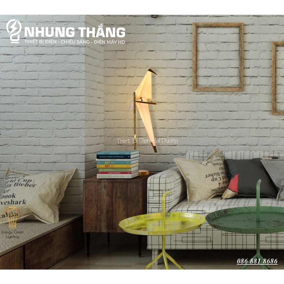 Đèn Cây Đứng Chim Hạc Cao Cấp DB-C1 - Cao 82cm - Kiểu Dáng Sang Trọng - Trang Trí Phòng Khách,Phòng Ngủ,Đọc Sách