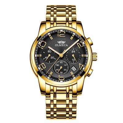 Đồng Hồ Nam OLMECA 0829 Dây Hợp Kim chống Ghỉ Chạy Full Kim