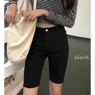 Quần Ngố Lửng Nữ CẠP CAO Chất Kaki Jean Ôm Dáng Siêu Đẹp Siêu Co Giãn