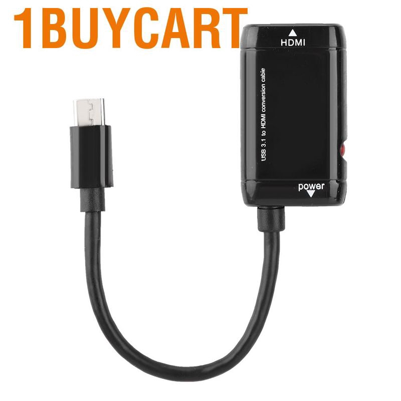 1 Dây Cáp Chuyển Đổi Usb-C Type C Sang Hdmi Usb 3.1 Cho Mhl Android Phone Tablet