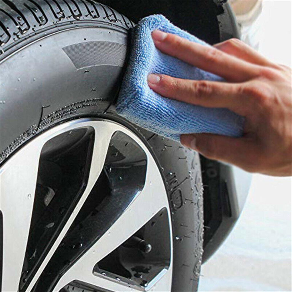 Miếng xốp đánh bóng xe hơi bằng tay với chất liệu vải vi sợi kích thước 12cmx8cm