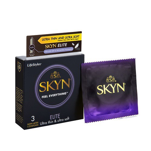 Bao cao su Lifestyles SKYN Elite siêu mỏng 3 chiếc