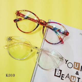 Kính ngố gọng tròn chống bụi, có thể thay mắt cận (có ảnh mẫu đeo)