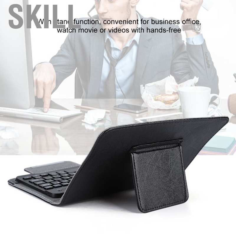 Skill Universal Tablet Laptop Phone PU Leather Protective Case Cover for Smart Cellphones 7/10 inches