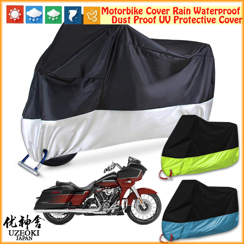 UZEOKI Harley Davidson HD CVO ROAD GLIDE  Motorcyle Cover Motorbike CoverNắp đậy xe máy Nắp đậy xe máy Nắp che xe máy Xe máy chống thấm nước che mưa che moto Selimut Động cơ Mưa Chống thấm Bụi Bụi UV Vỏ bảo vệ động cơ Sarung Motor