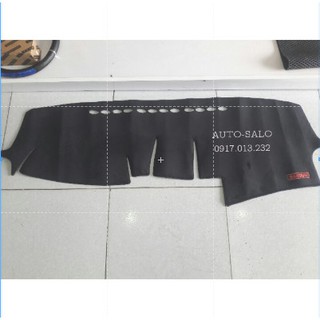 Thảm taplo santafe 2010-2023, nhung - da cacbon