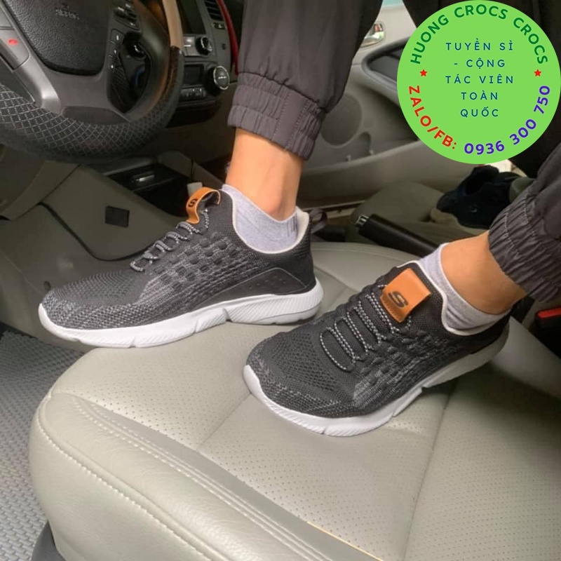 GIÀY THỂ THAO SKECHERS GOWALK GOGA MAX RELAXED FIT CHO NAM MÀU ĐEN