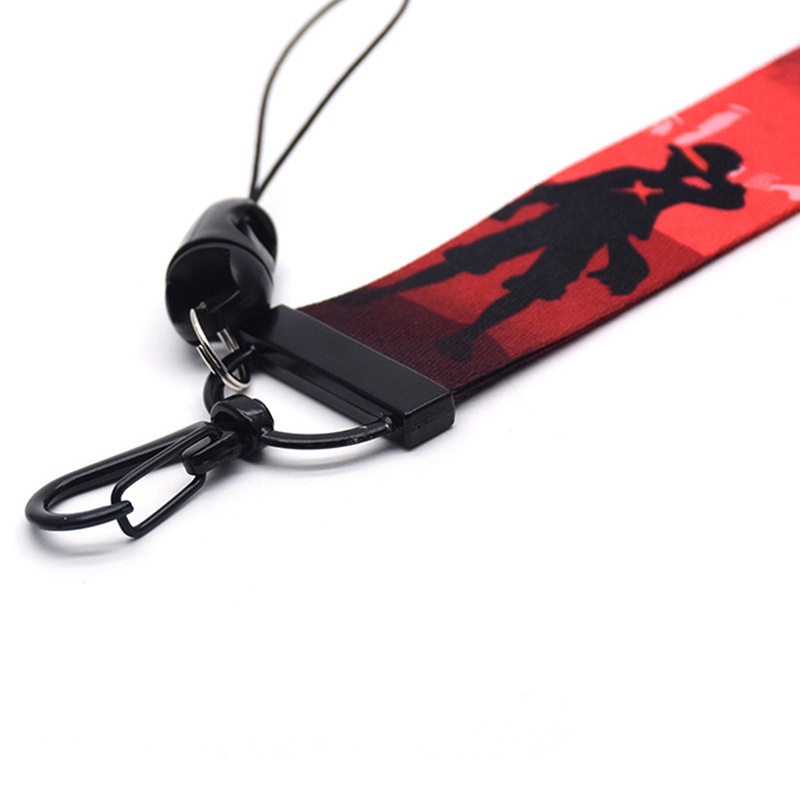 Dây Đeo Điện Thoại / Thẻ id / Móc Khóa In Họa Tiết Hoạt Hình one piece luffy