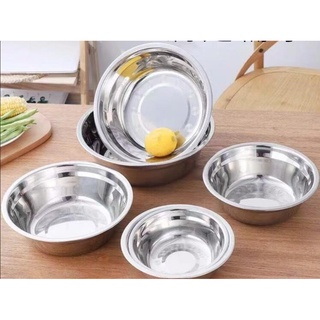 Bát inox đường kính18x20x22x25x30cm-Tô inox, tô nấu canh inox, tô nhỏ inox, tô nấu súp, canteen