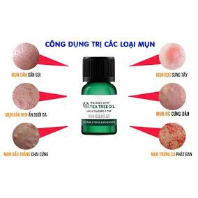 Tinh Dầu Tràm Trà Cho Da Mụn Tea Tree Oil 10ML