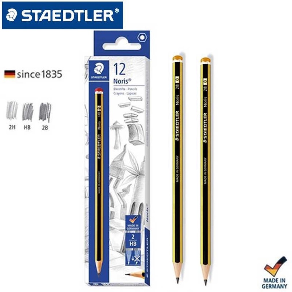 Combo 2 cây Bút chì Đức STAEDTLER 120-HB/2B Chính hãng