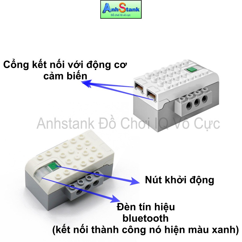 Phụ kiện wedo 2.0 bộ não smart hub động cơ motor sensor cảm biến nghiêng cảm biến chuyển động bảo hành 1:1