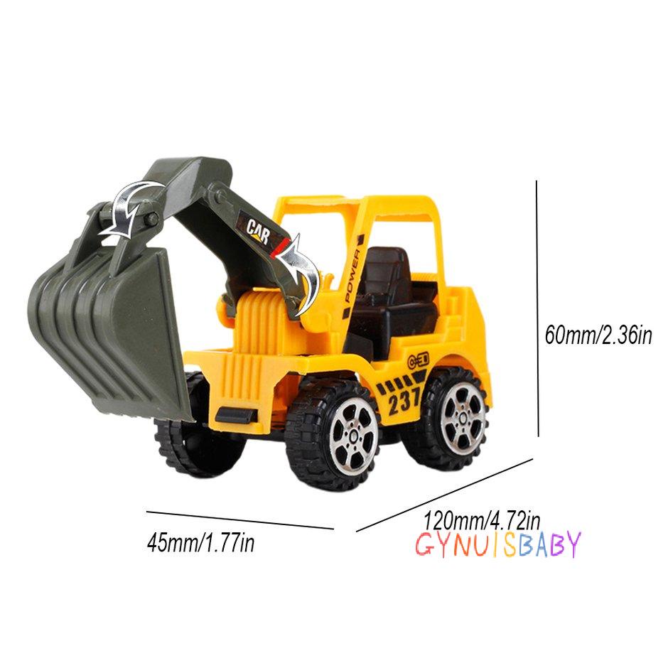 Boy Toy Car Excavator Color Random Child Inertia Model Engineering Car