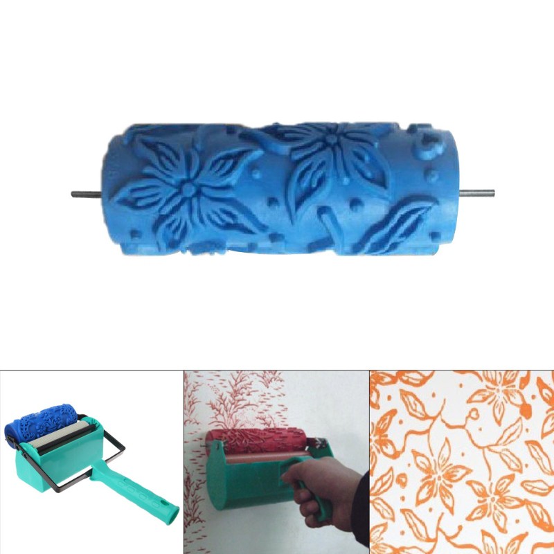 Bộ con lăn sơn dập nổi họa tiết cách điệu xinh xắn dùng để trang trí nội thất