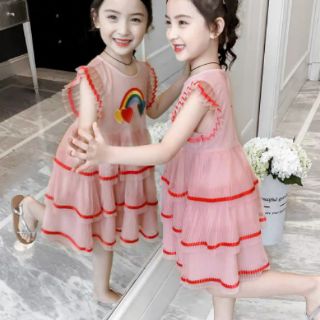 VÁY XÒE CẦU VỒNG CHO BÉ YÊU