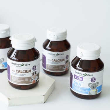 Tổng Hợp Healthy Care Kids DHA, Canxi, Bổ Mắt, Omega 3 Sữa Bò Non Colostrum Cho Bé Toàn Diện Khỏe Mạnh