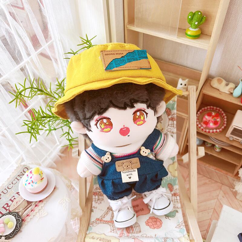 Quần Yếm Cao Bồi 20cm Bằng Cotton Cho Búp Bê