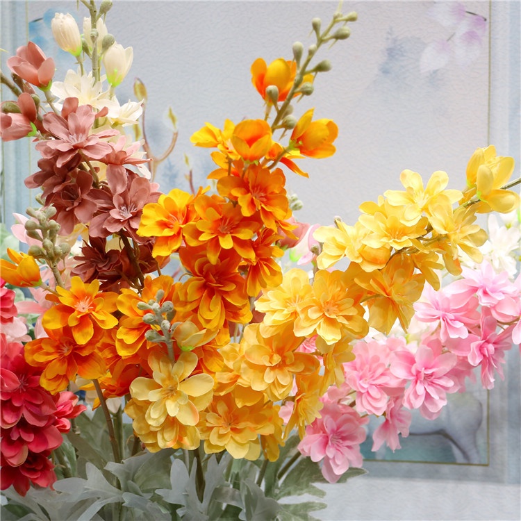 1 Bó Hoa Phong Lan Giả 85Cm Trang Trí Tiệc Cưới, Giáng Sinh