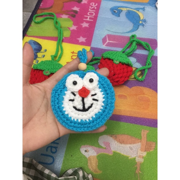 Túi đựng tỏi cho bé hình doremon