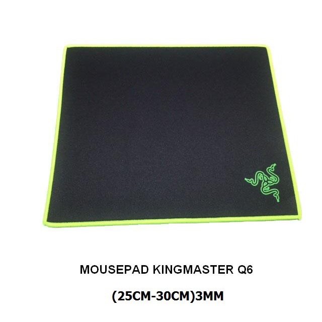 miếng lót chuột, bàn di chuột Kingmaster dài 300mm, rộng 250 mm , dày 3mm may viền Kingmaster Q6 , L18