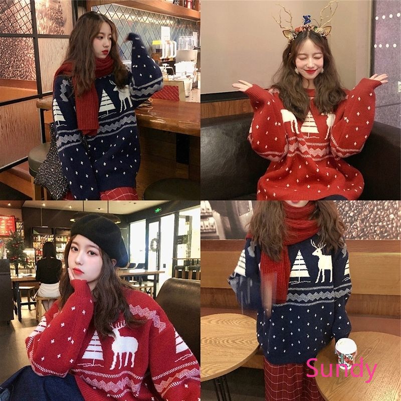 Áo Len Nữ Dài Tay Cổ Tròn Thời Trang Hàn Quốc | BigBuy360 - bigbuy360.vn