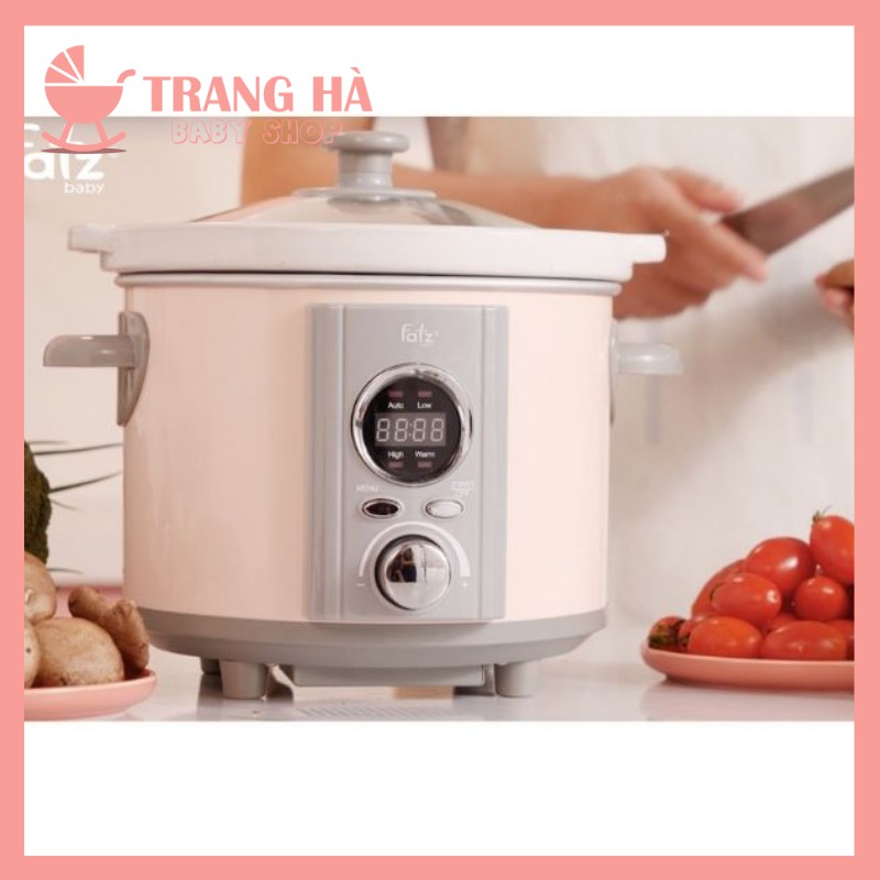 𝑪𝑯𝑰́𝑵𝑯 𝑯𝑨̃𝑵𝑮 NỒI NẤU CHẬM THÔNG MINH HẸN GIỜ  2.5L - SLOW 4 - FB9125MH (MÀU HỒNG)